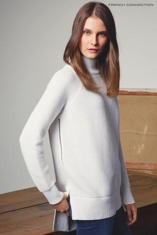 White French Connection Fresh Ottoman Ribbed Knit